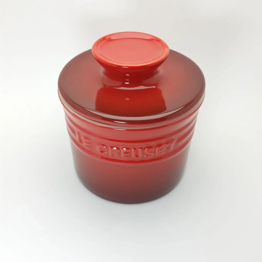 Le Creuset Butter Crock in Cerise
